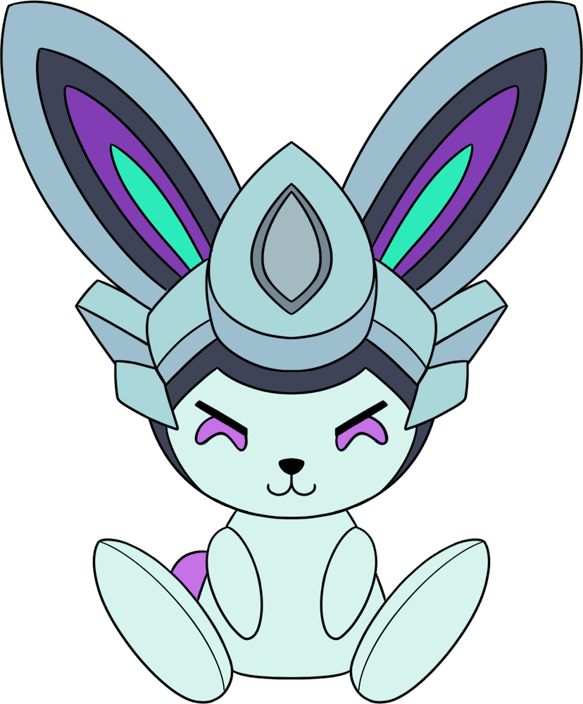 Youtooz Anima Squad Grey Battle Bunny Plush
