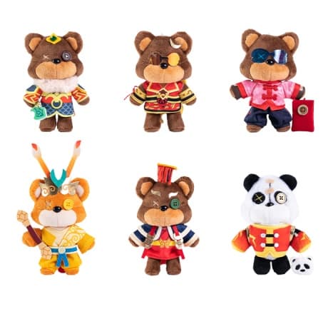 Lunar Revel Series Tibbers Plush Keychain Blind Box