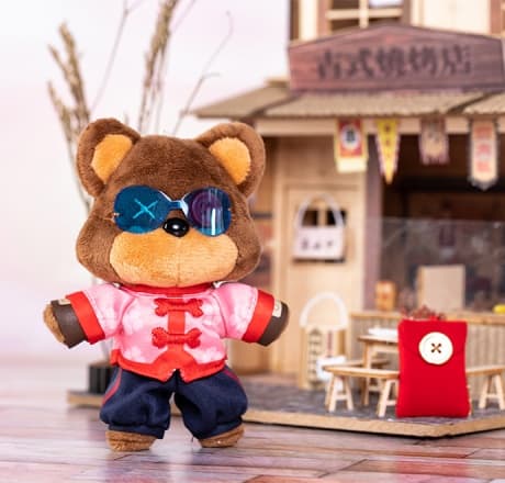 Lunar Revel Series Tibbers Plush Keychain Blind Box