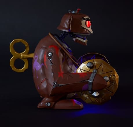 Arcane Clockwork Monkey Figure
