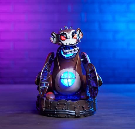 Arcane Clockwork Monkey Figure