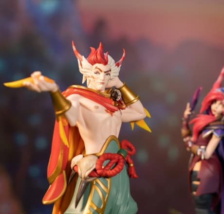 Shan Hai Scrolls Yone and Zyra Medium Statue Set