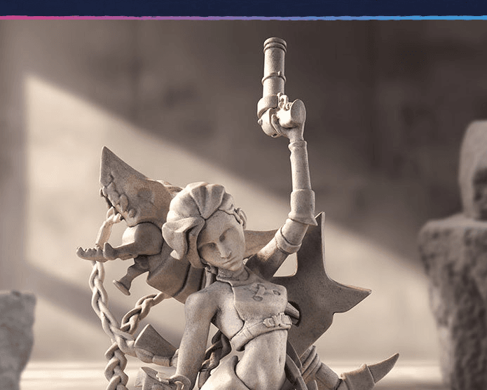 Jinx (Stone Statue) — LoL Arcane Series (Pop Mart)
