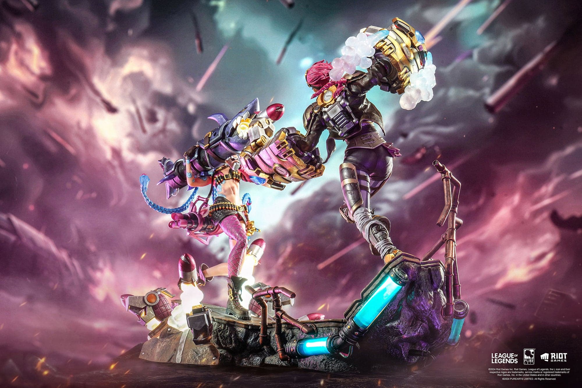 League of Legends Jinx & Vi 1/6 Scale Statue Bundle — PureArts, 2024