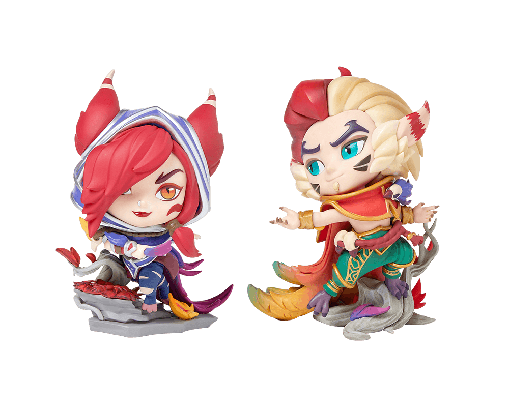Xayah & Rakan DUO Figure Set