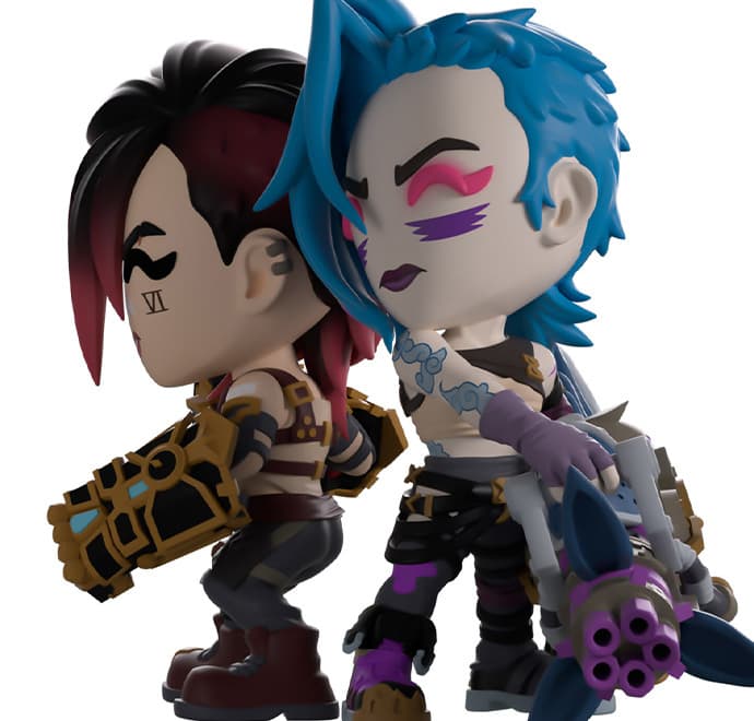 Arcane Vi and Jinx Figure Set
