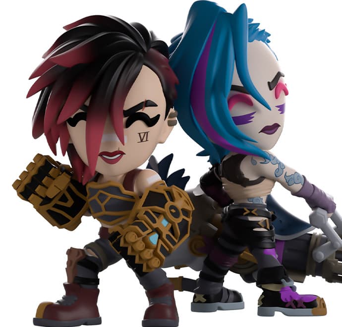 Arcane Vi and Jinx Figure Set
