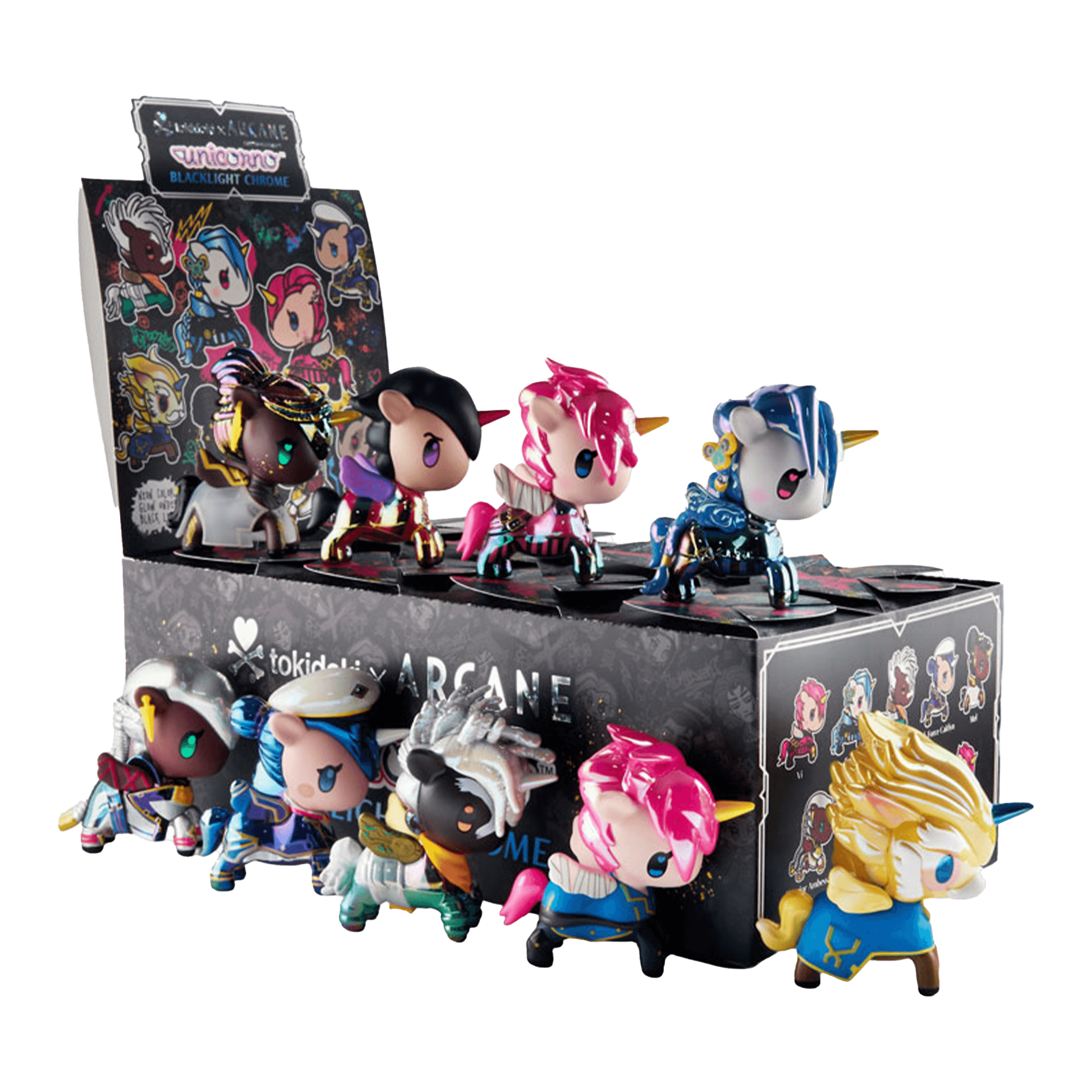 tokidoki x Arcane Unicorno Black Light Edition Blind Box — figure